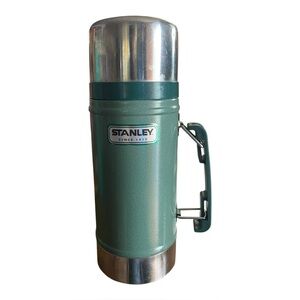 Vintage Aladdin Stanley Wide Mouth Vacuum Thermos Green 24oz Food/Drink
